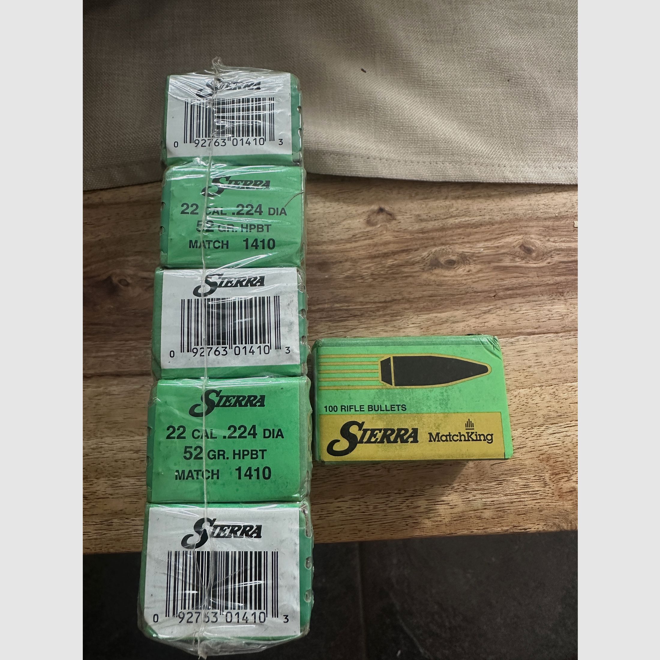 Sierra Matchking Geschosse 6x 100Stück 52GR