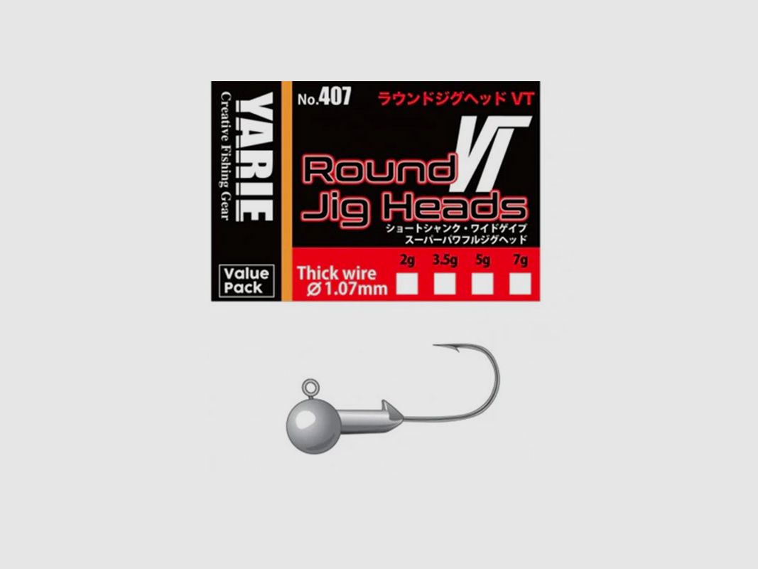YARIE – 407 ROUND JIGHEAD VT THICK WIRE | 10 pcs, image 1 of 3