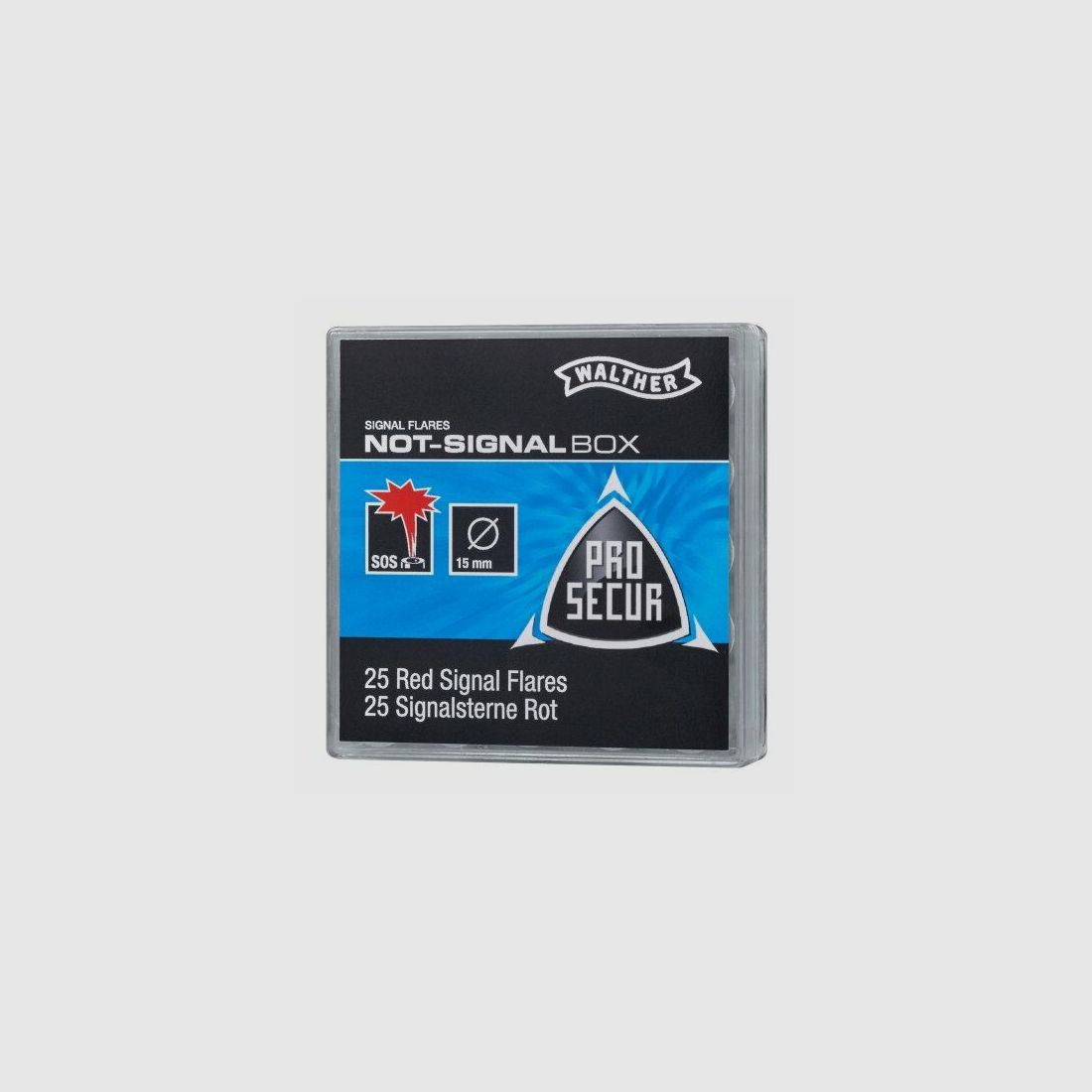 Walther ProSecur Signaalsterren 15 mm, 25 stuks doos