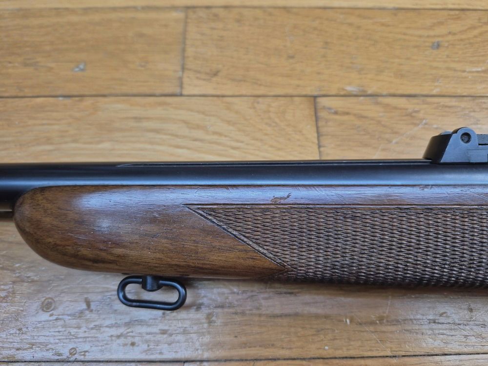 Sehr schöne Wettbewerbsbüchse Mauser ES 350 B – III. Reich – Modell Meisterschaftsbüchse – 22LR – Waffe aus Ende 1936 – Mono-Nummer – Mauser Diopter – Prächtiger Zustand quasi museal – TBE++, Bild 30 von 48