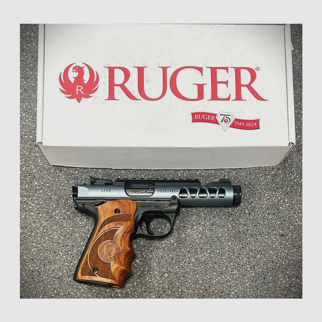 RUGER MK-IV 22/45 LITE 4,4" Grauer Schlitten
