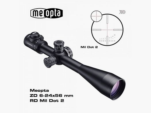 Visor Meopta ZD 6-24X56 RD – Mil Dot 2 SFP – ¡¡OFERTA HASTA FIN DE STOCK!!