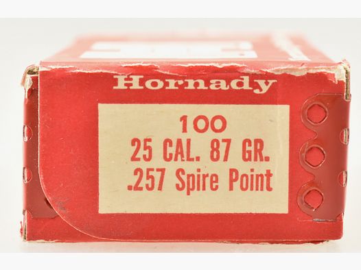 100 Hornady Geschosse .257- 87gr. Spire Point