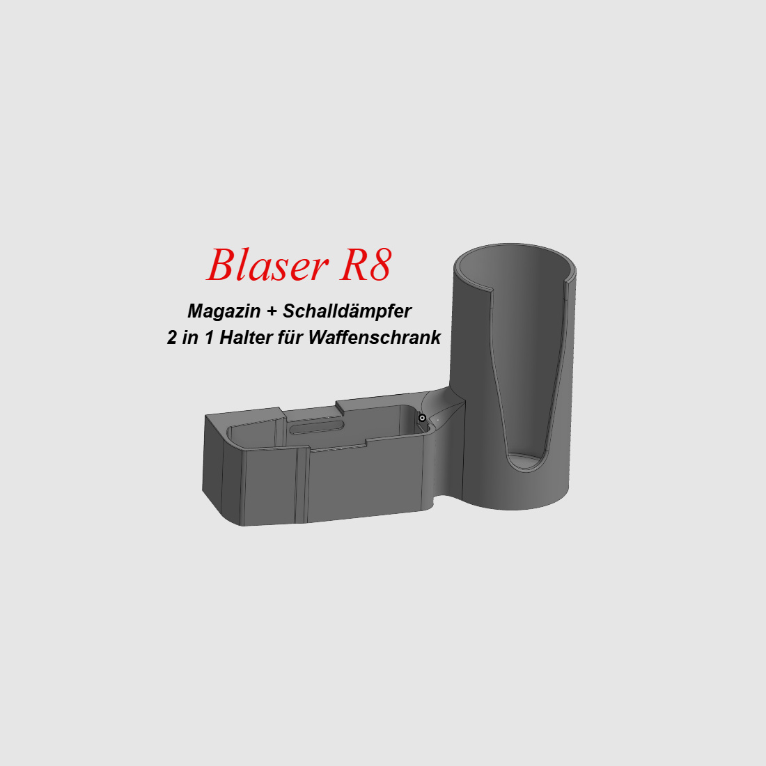 NEU Blaser R8 magazijn + demperhouder systeem voor wapenkluis 2 in 1 opbergplaats
