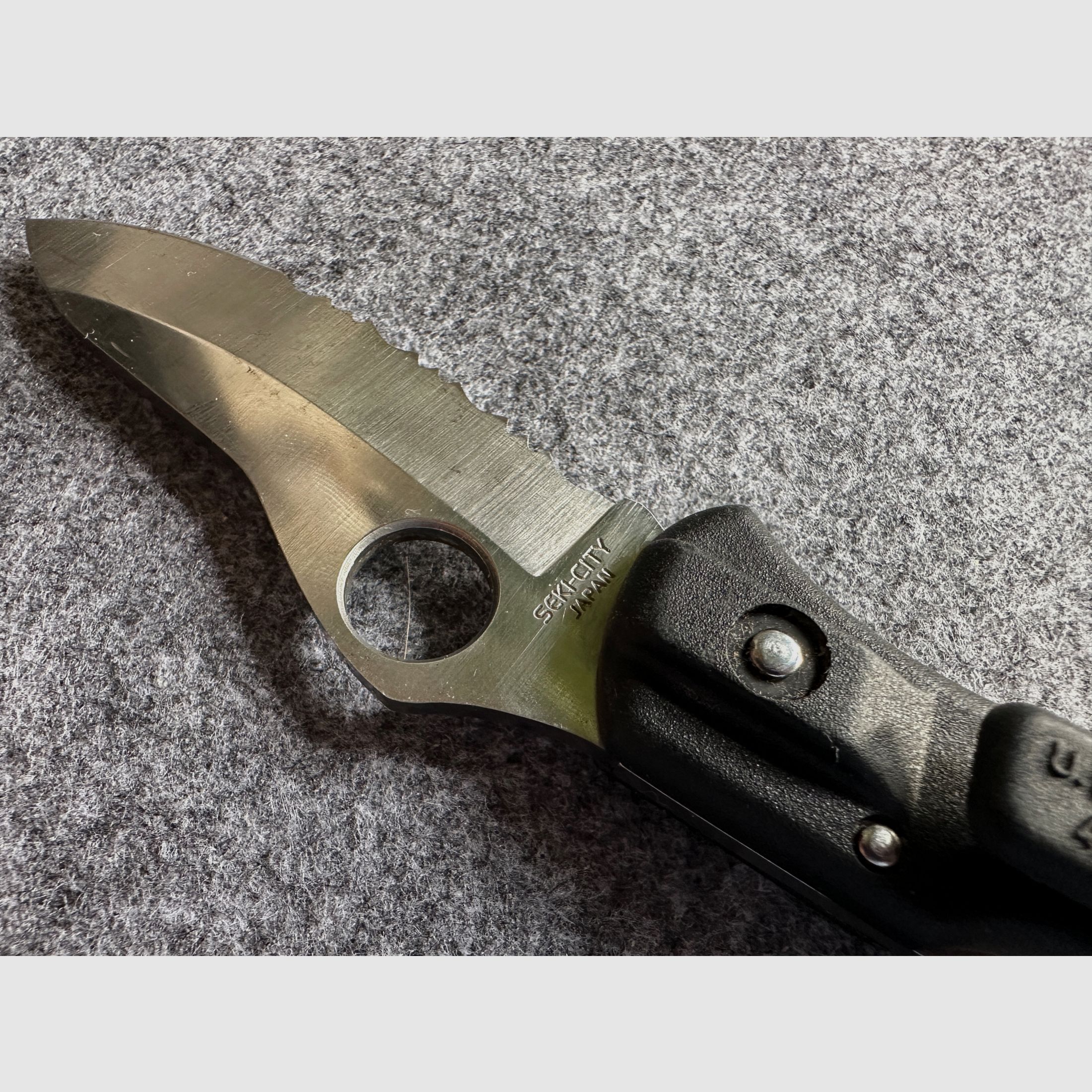 Spyderco C33PSBK Pro-Grip Vintage 1994–1998 G-2 FRN/Kraton raro, imagen 6 de 12