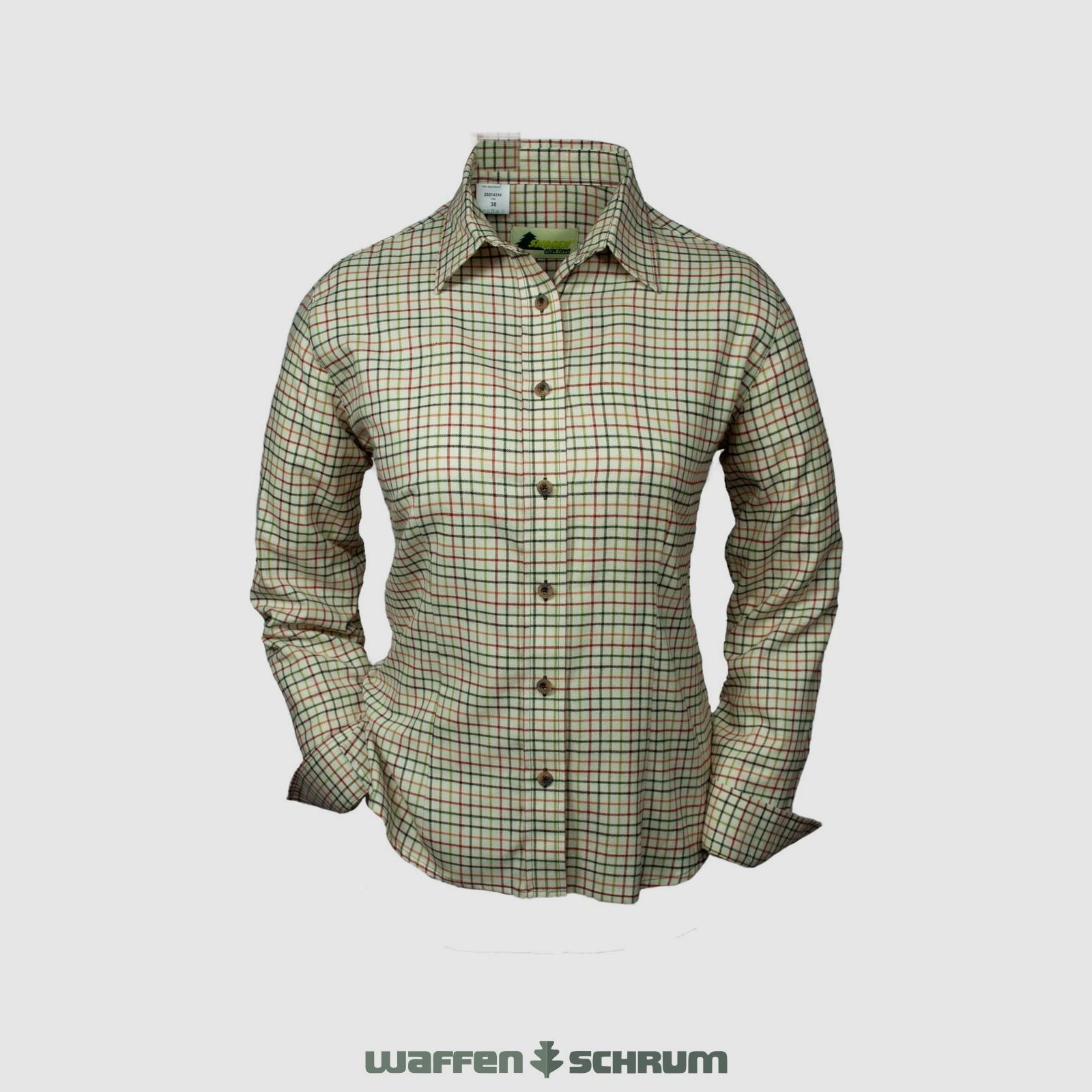 Skogen Bluse Karo Beige