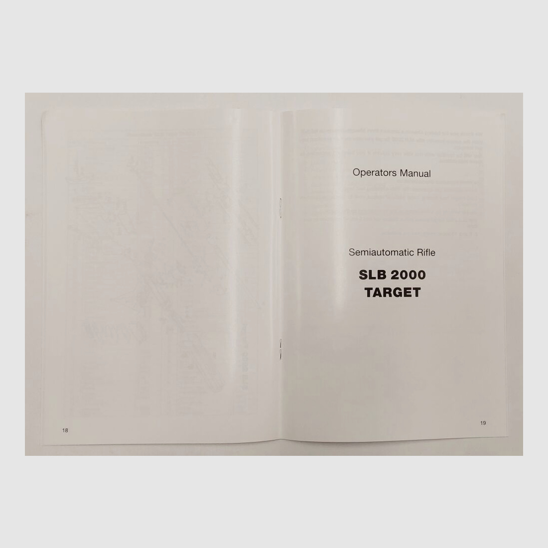 Heckler&Koch gebruikershandleiding Heckler & Koch HK SLB2000, Duits en Engels