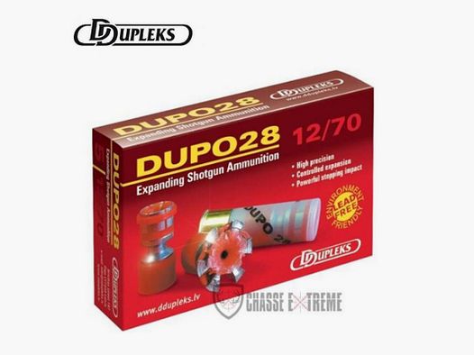 5 Cartouches DDUPLEKS Dupo 28 Cal 12/70