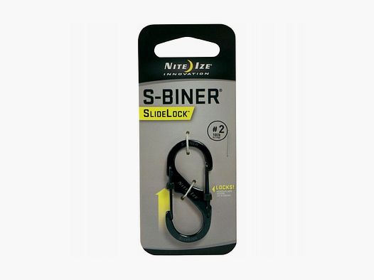 NITE IZE S-BINER #2 SLIDELOCK black carabiner