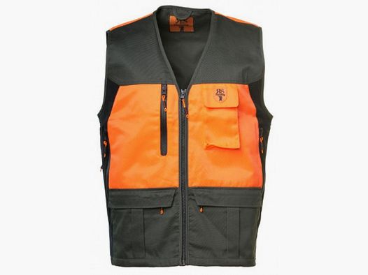 RS Hunting Vest groen en oranje hoge zichtbaarheid mod. LV821