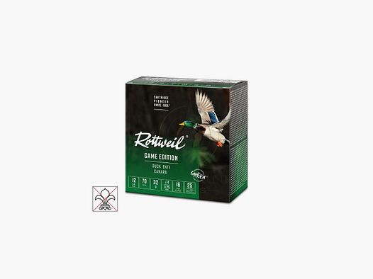 Rottweil Game Edition Ente 12/70 3,25 mm, 25 Stk./ Pkg.