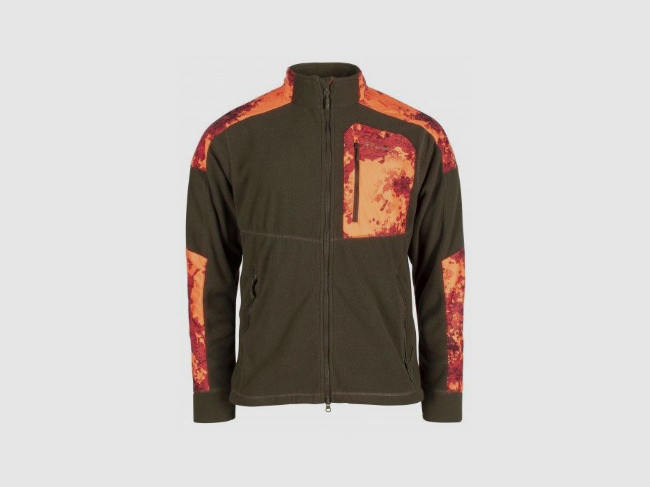 PINEWOOD - 5619 Småland Hunters fleecejack H. Brown/Strata Blaze, afbeelding 1 van 4
