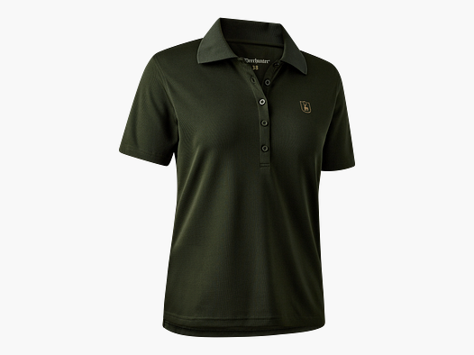 Lady Climate Poloshirt mit 37.5® Technology - Forest Ember – Kleidergröße Damen: 34