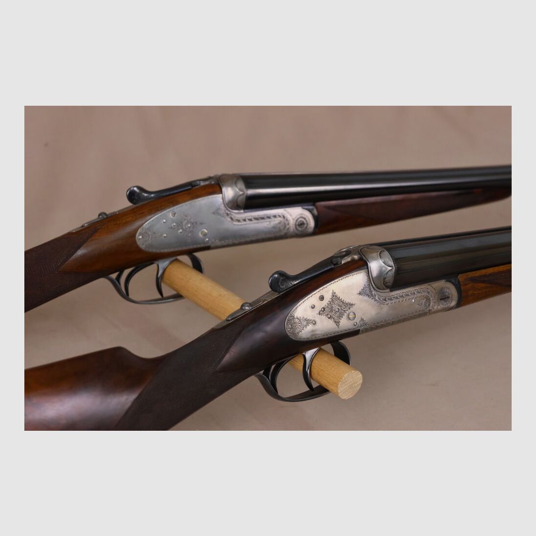 AYA - Aguirre y Aranzabal "Pair" Side Lock Shotguns / manufactured according to the specifications of Augustinus von Papen!!