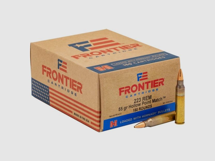 .223 Rem. Hornady Frontier HP Match 55grs. 150 Stk.