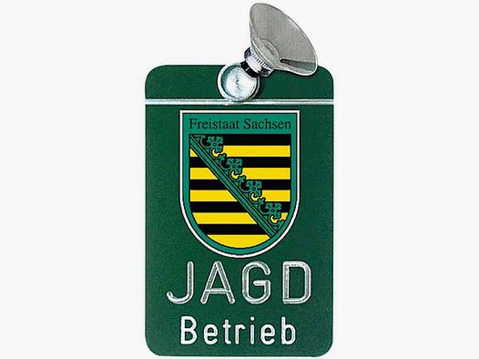 Autoschild Alu, Sachsen