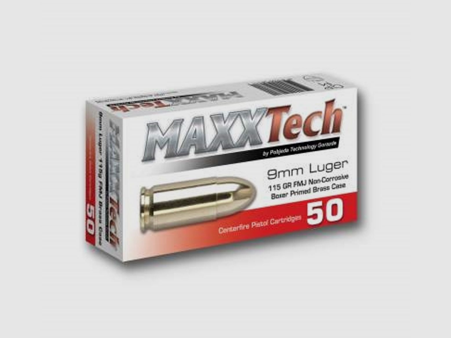 Maxx Tech 9x19mm 115gr FMJ (50)