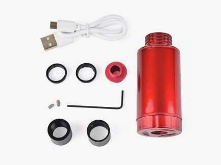 J-TAC "Ligero" 'Spitfire' Universal Muzzleflash- & Tracerunit (adaptador de rosca de 14 mm, 11 mm) - "Rojo