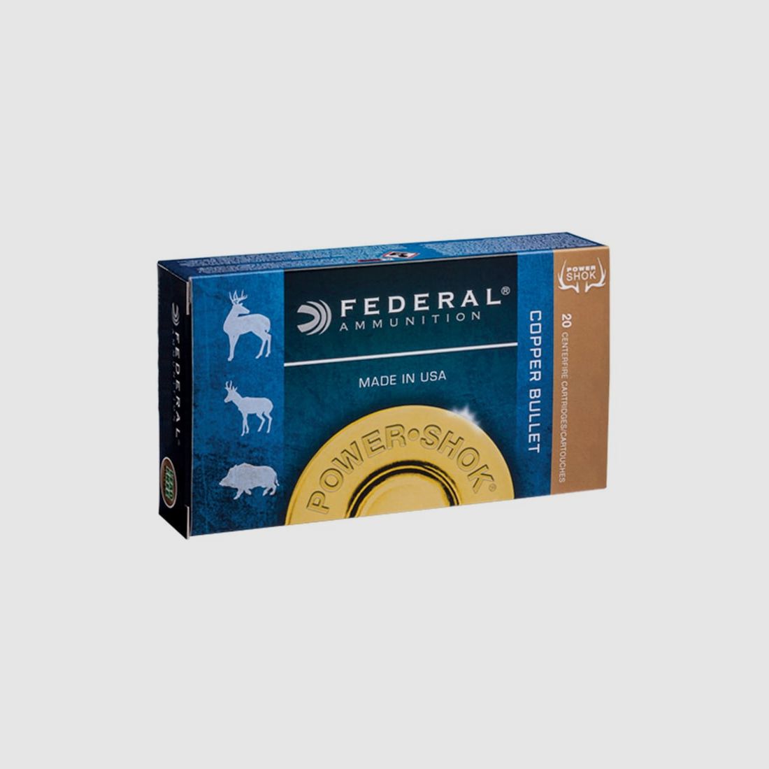 Federal Power-Shok .300 Win. Mag. 180GR Copper HP 20 Patronen