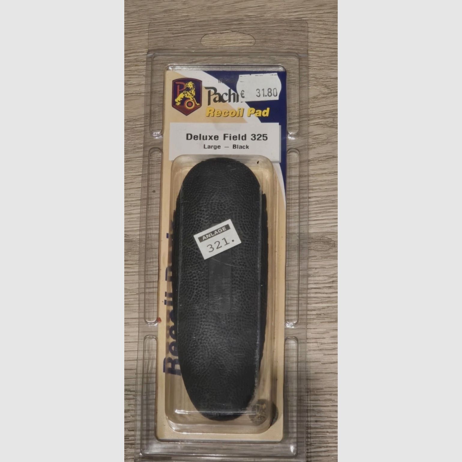 Pachmayr 00001 Deluxe Field 325 Large - Black stock cap
