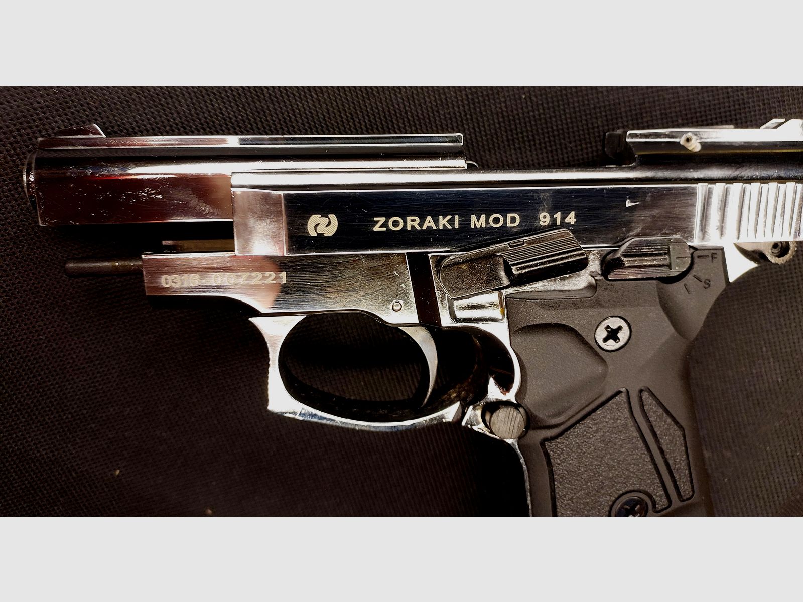 Zoraki 914 Schreckschuss Pistole 9mm P.A.K. Chrom ("alte" PTB 972)