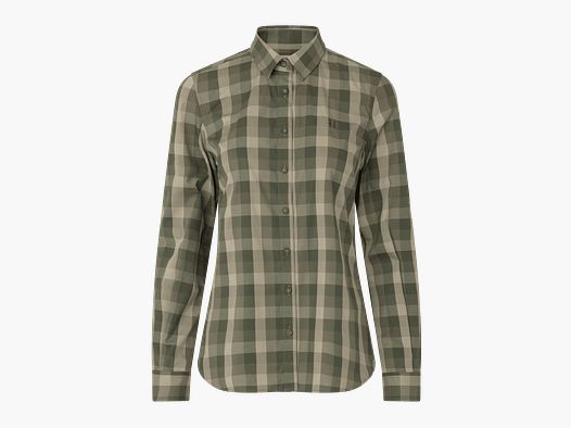 Härkila Akeena L/S Shirt Kobiety Forest Night Check M