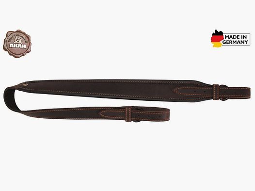 Sangle de fusil AKAH en cuir huilé antidérapant