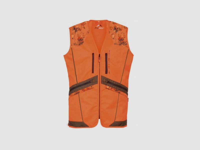 Jachtvest oranje hoge zichtbaarheid model Griffon art. PHGI010 PROHUNT, afbeelding 1 van 3