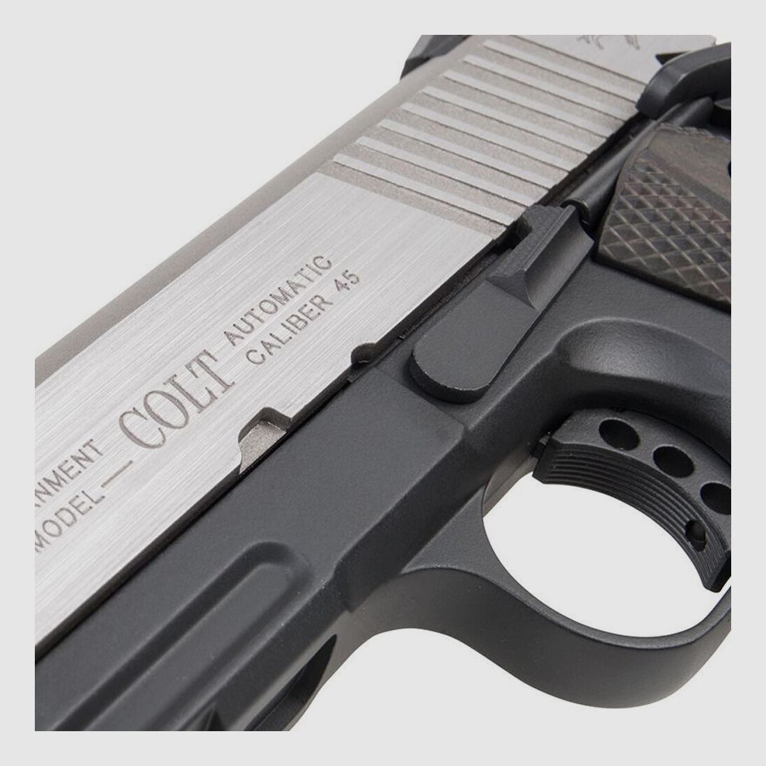 KWC Colt 1911 Rail Gun Airsoft CO2 GBB Pistole ab18 - BiColor