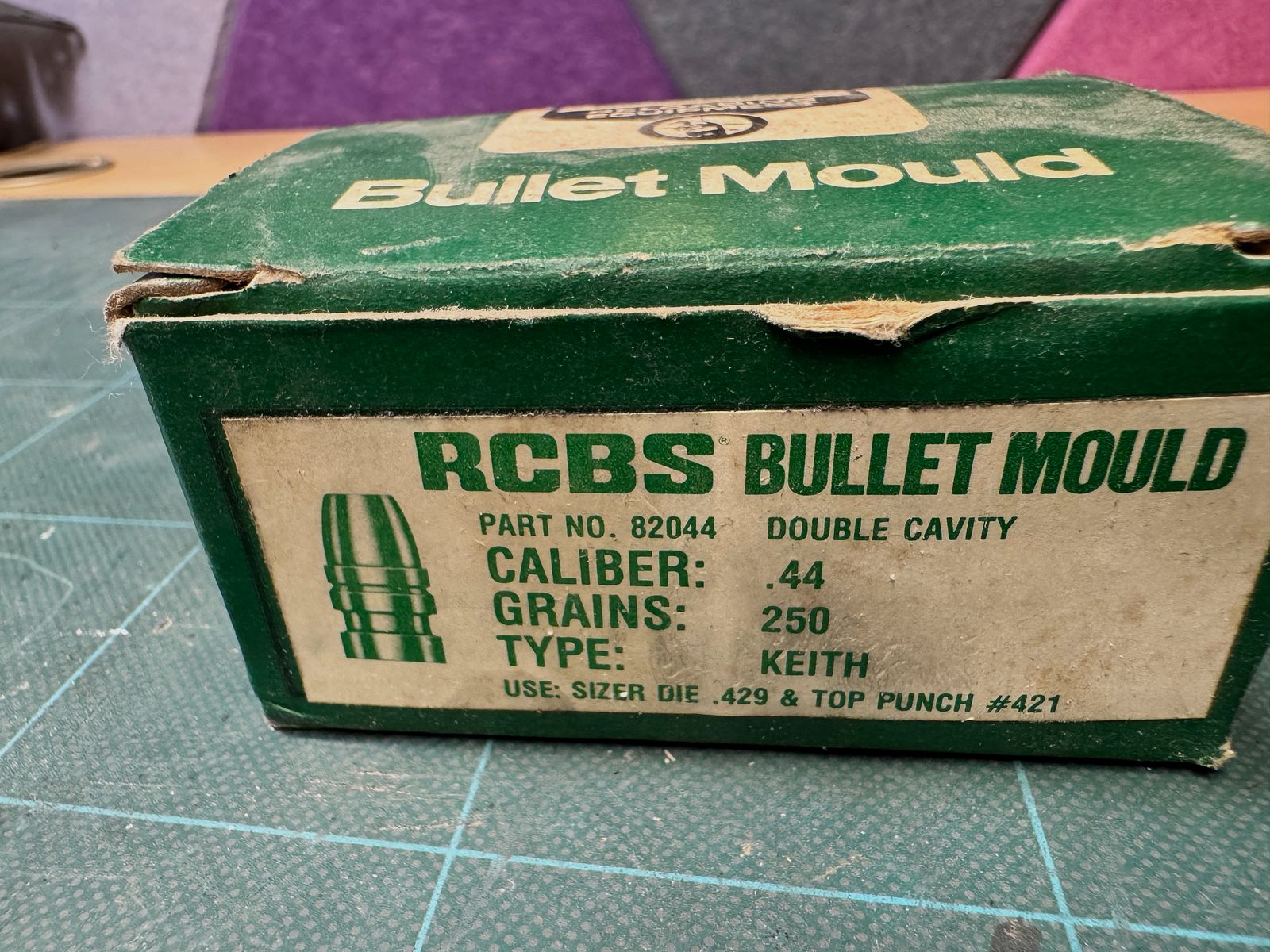 Dual Giesskokille RCBS Bullet Mould caliber 44 Mag 250gr. + Bullet Sizer die 429