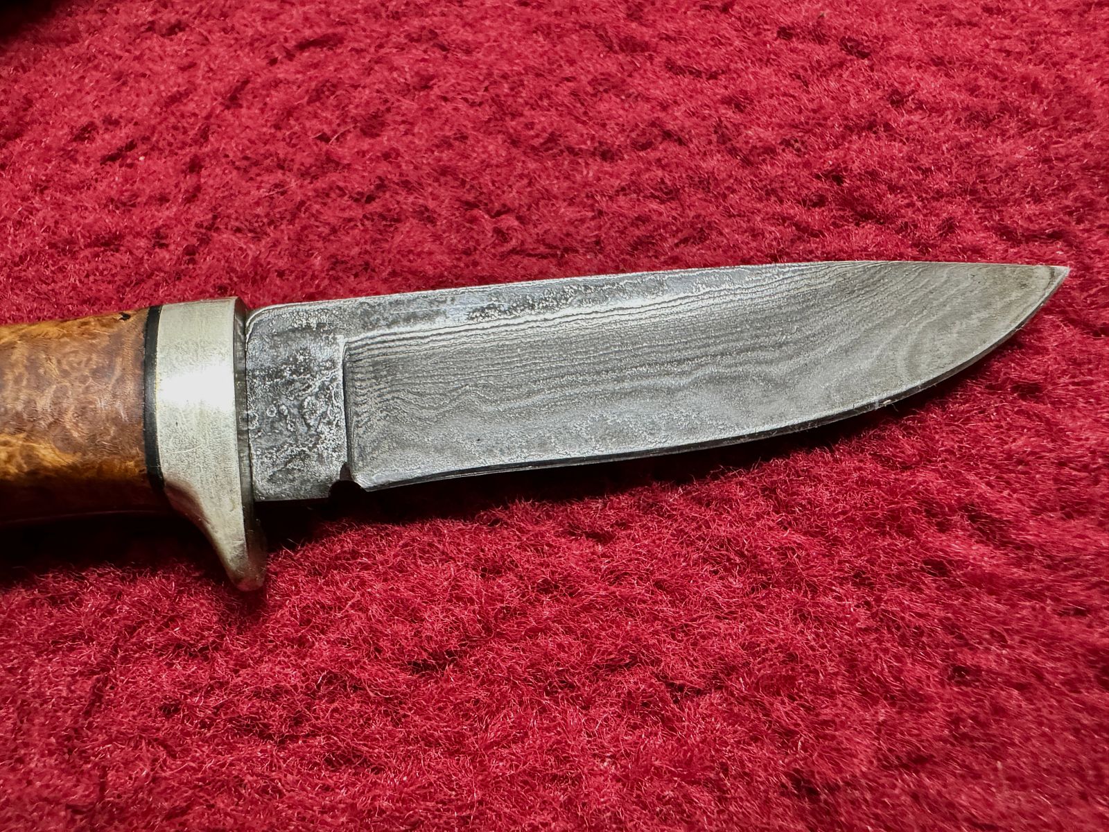 Peter Herbst / Herbertz Damast Jagdmesser – 512 Lagen Handgeschmiedet – Rarität Nr. 123008