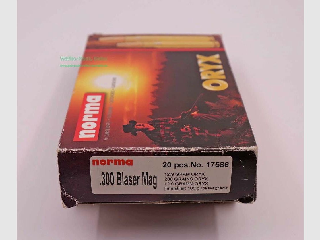 Norma Büchsenpatronen .300Blaser Mag