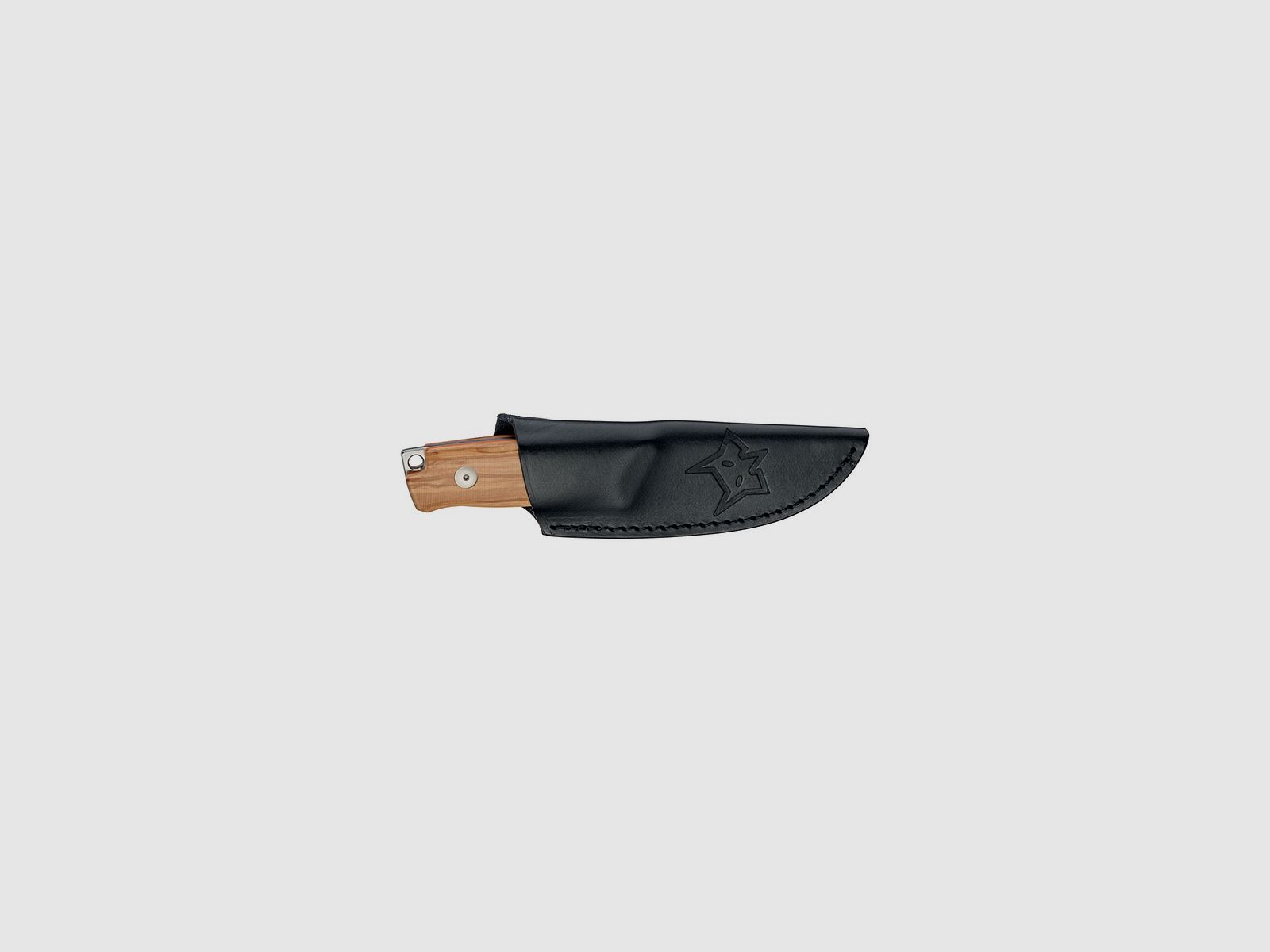 Couteau de chasse Fox Rifle Muzzle lame 8 cm manche en olivier, image 2 sur 2