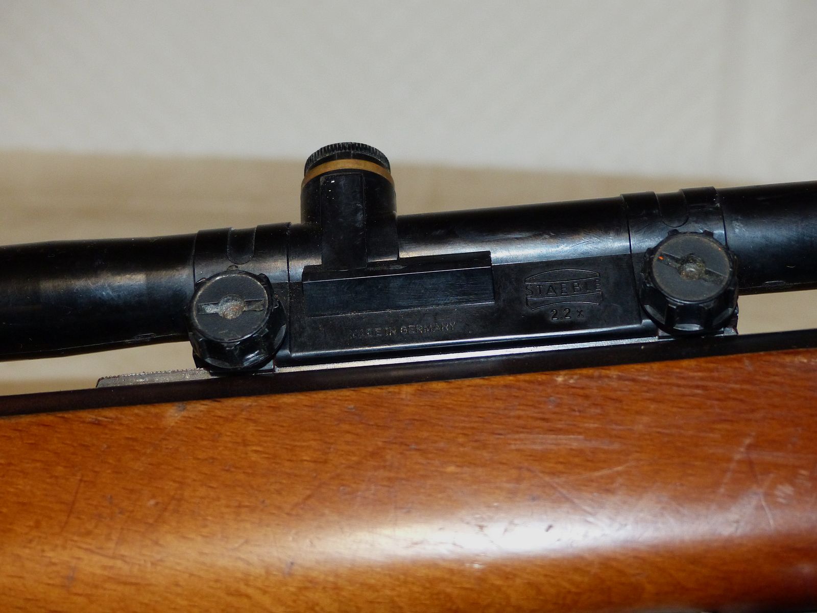 Druckluftgewehr Luftgewehr Diana Mod. 27 oh. F, mit Zielfernrohr Stable 2,2-fach Fadenkreuz 1970 vintage