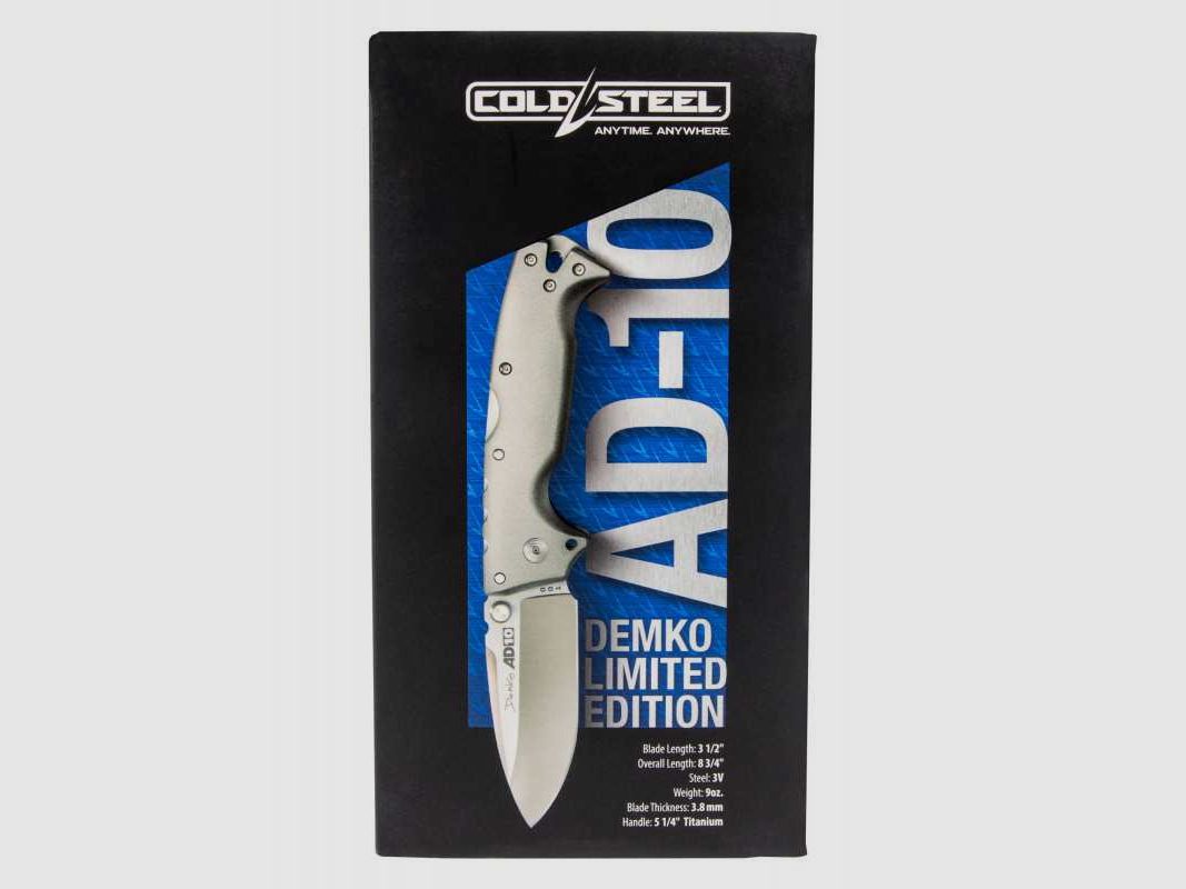 Cold Steel AD-10 Demko Titanium Limited Edition Bead Blast Taschenmesser