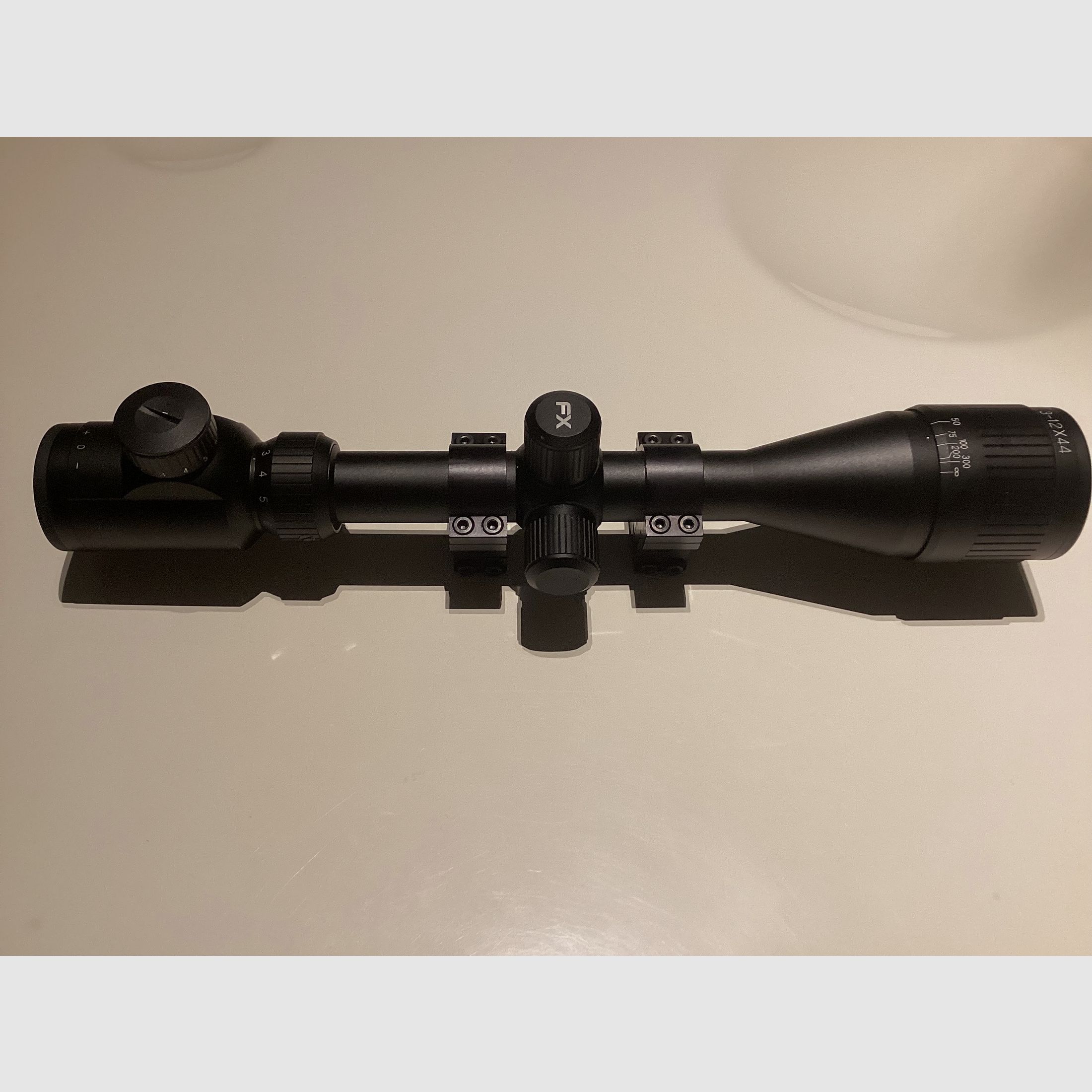 Fx 3-12x44 Zielfernrohr - Optik neuwertig mit 11mm Haltern