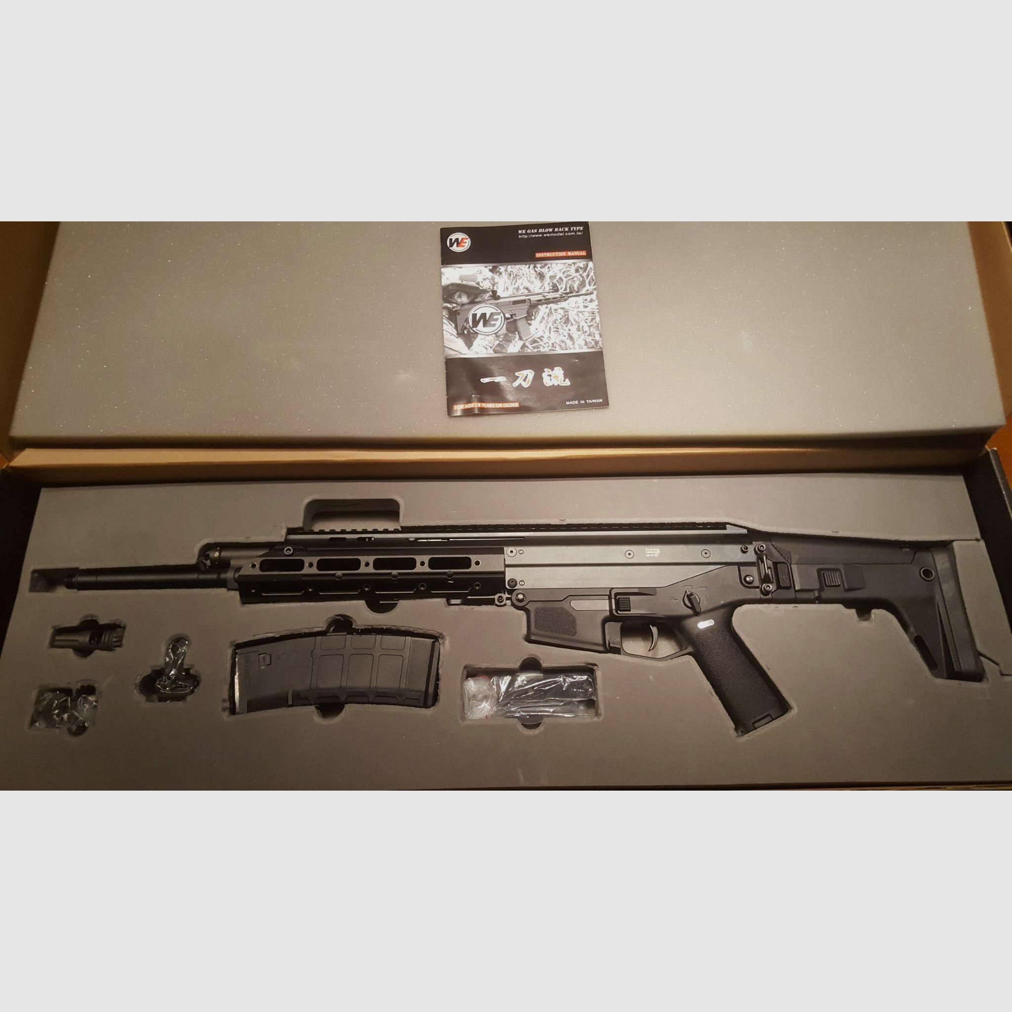 Wei-ETech MSK Open-Bolt Gas-Blow-Back 6mm BB schwarz.