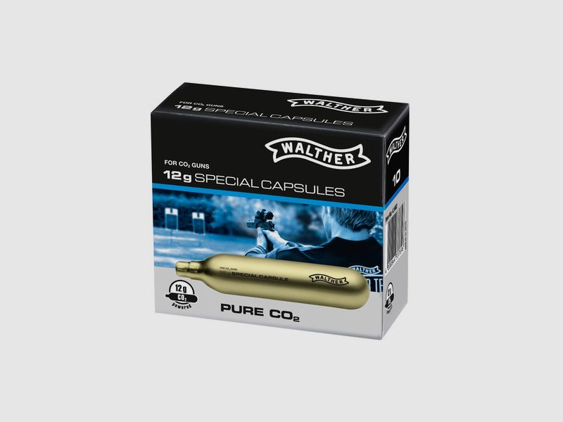 Walther Co2 capsules 12g 10 pieces for Co2 weapons
