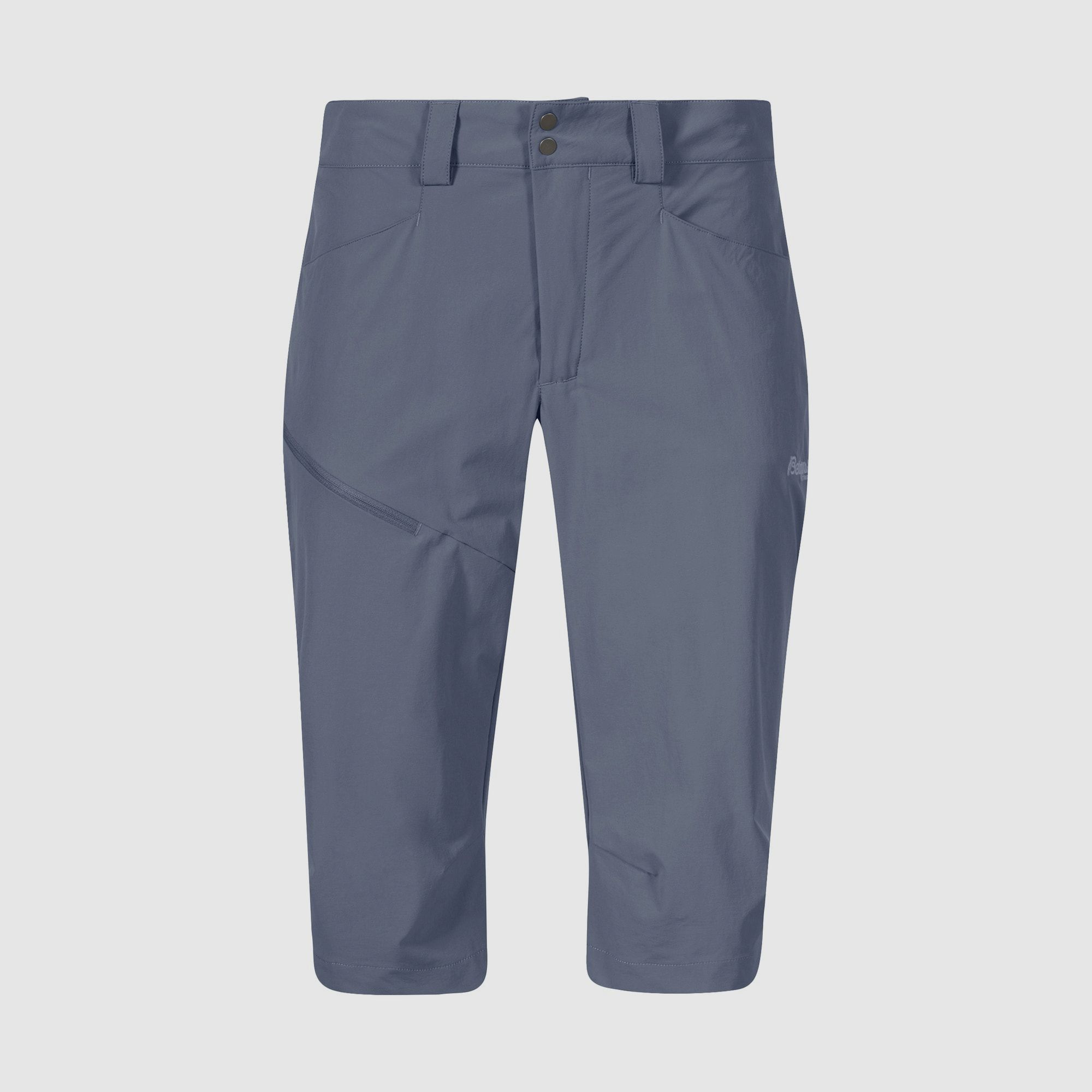 Bergans Vandre Light Softshell Pantalones Cortos Largos Mujer Granite Blue 34