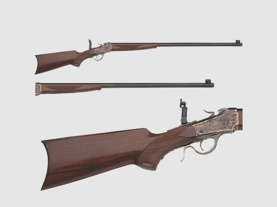 Uberti 1885 Eenlader Low Wall Special Sporting Rifle - Kal.22 Hornet, afbeelding 2 van 2