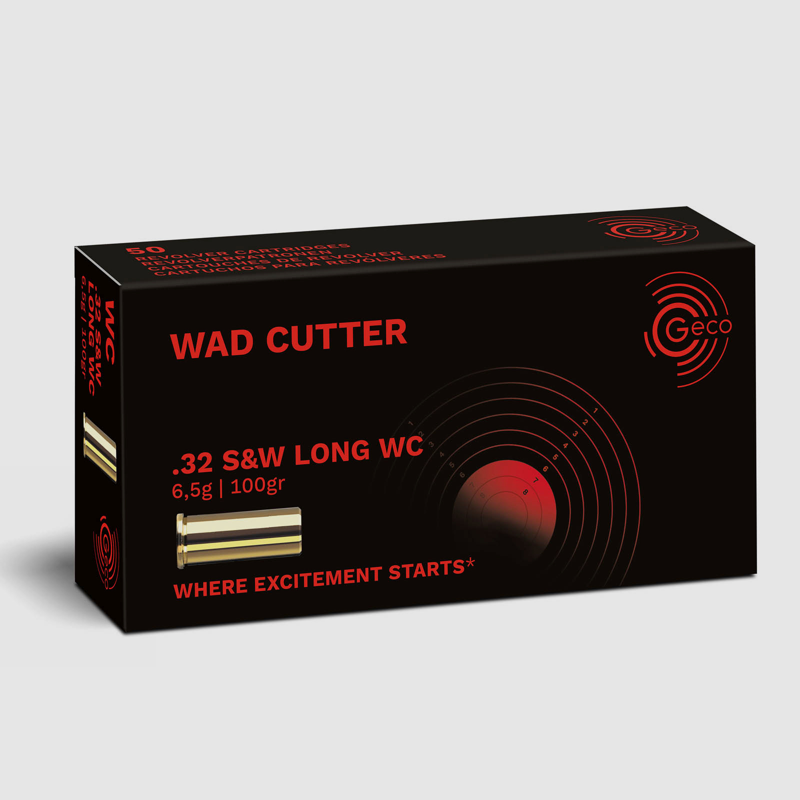 Geco .32 S&W Lang WC 6,5g - 100gr