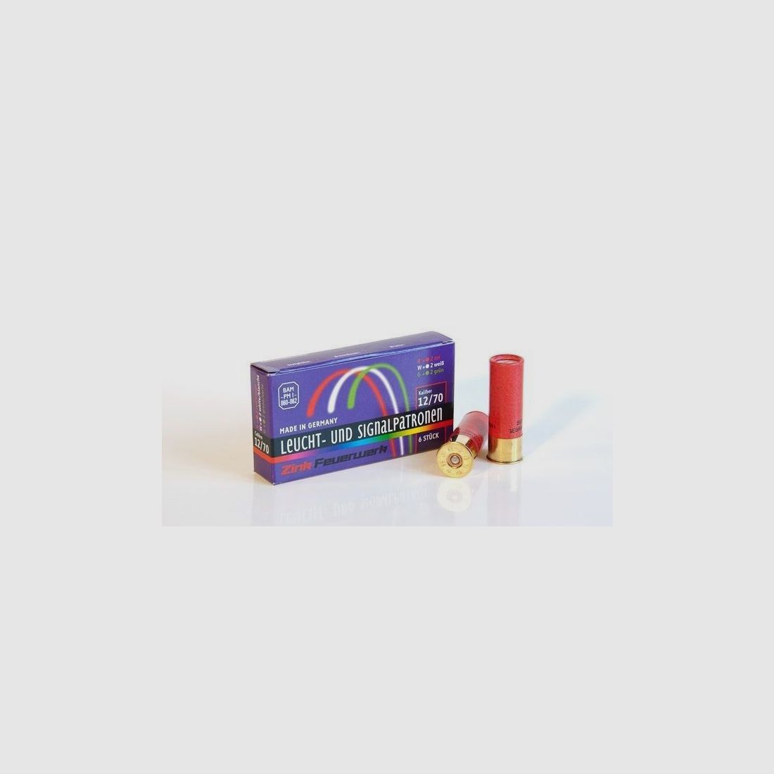Zinc light and signal cartridge red green white 6 pieces