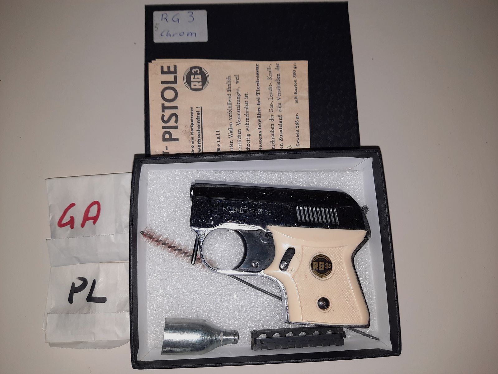 Röhm RG 3s chroomuitvoering met zeldzame afschietbekers