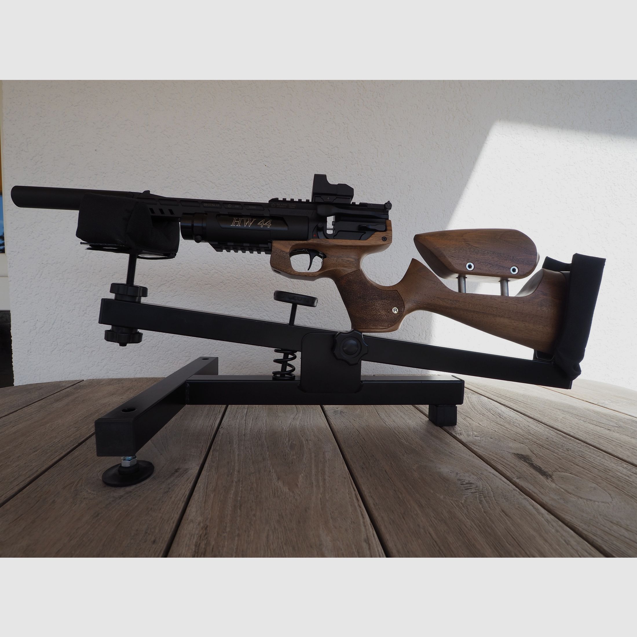 Weihrauch HW44 pistola carabina calibro 4,5 top, red dot sight, suppressor, valigetta ecc., immagine 1 di 6