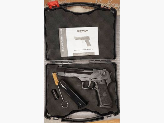 Retay Big Fifty Schreckschusspistole 9mm P.A.K. brüniert (PTB 1074)