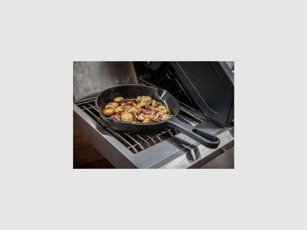 Grillfürst Gusseisen Pfanne mit Stielgriff