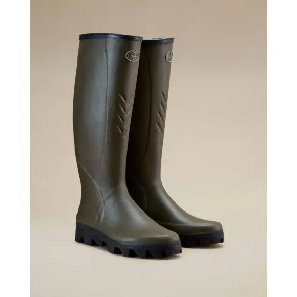 Cérès Le Chameau Jersey gefütterte Stiefel in Olivgrün, Bild 3 von 16