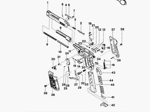Rückholfeder Beretta 70 Fig.9