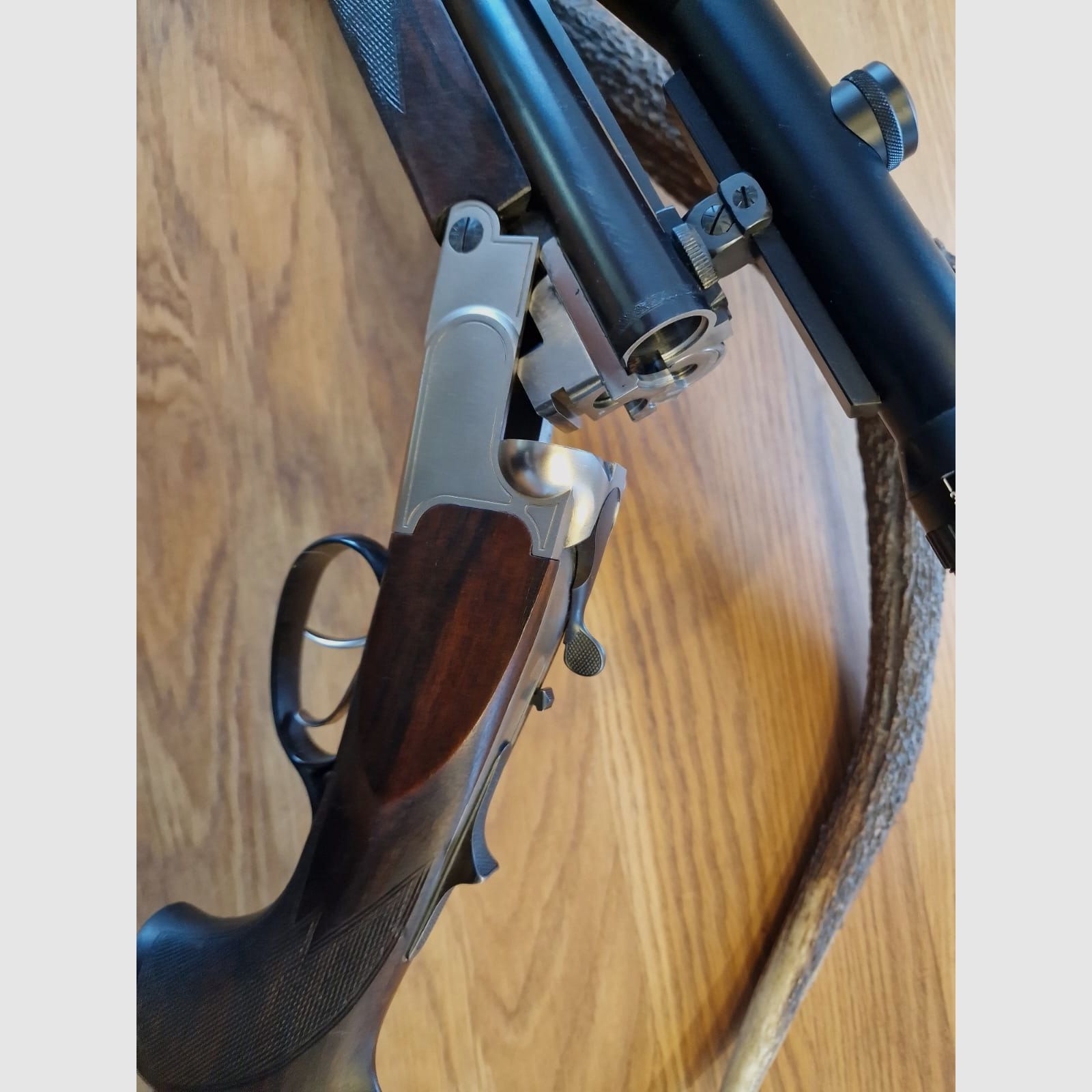 Krieghoff Plus Drilling mit EL 7x57R 12/70 22. Hornet