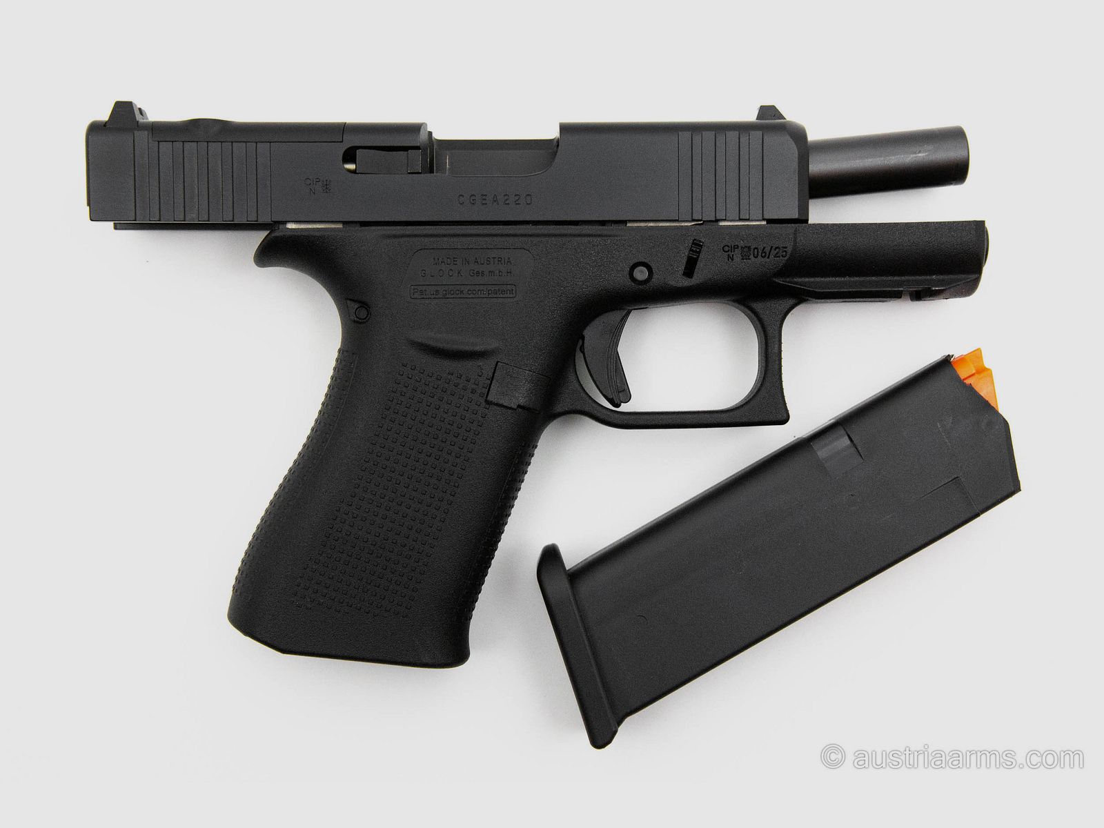 Glock 43X MOS, als nieuw gebruikte vuurwapen, 9×19 mm, afbeelding 2 van 5